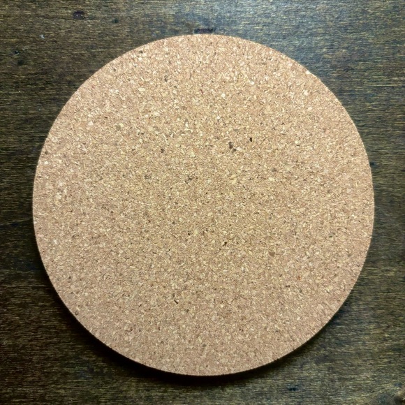 Libra Zodiac Sign Encircled Laser Engraved Cork Coaster - Picture 4 of 5